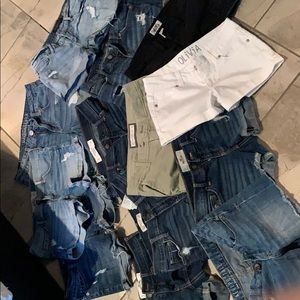 Bundle Jean Shorts Used sizes 24, 25, 0, 3, 1